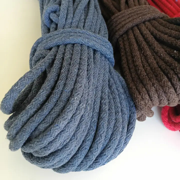 1/4" Braided Cotton Rope-Colour Options - 50 Yards Macrame