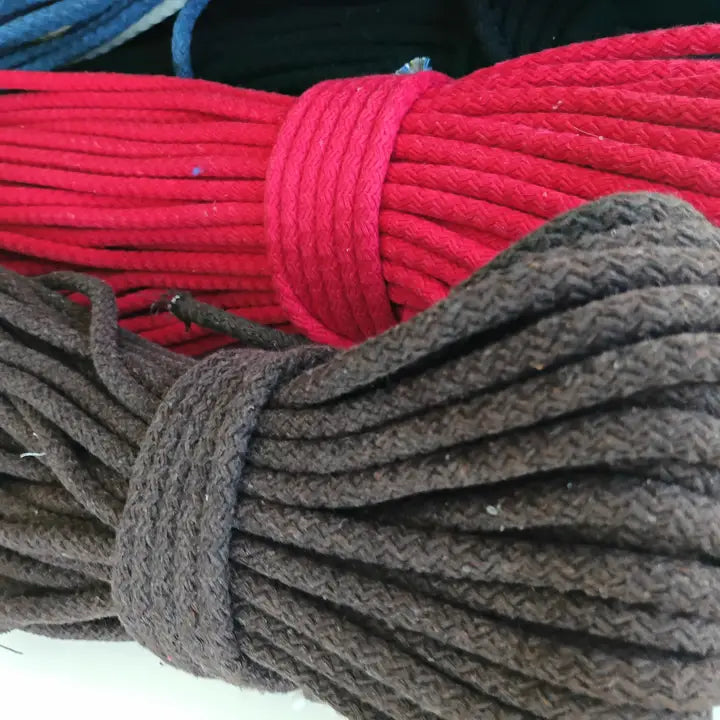 1/4" Braided Cotton Rope-Colour Options - 50 Yards Macrame