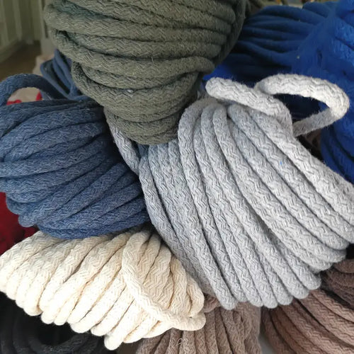 1/4" Braided Cotton Rope-Colour Options - 50 Yards Macrame