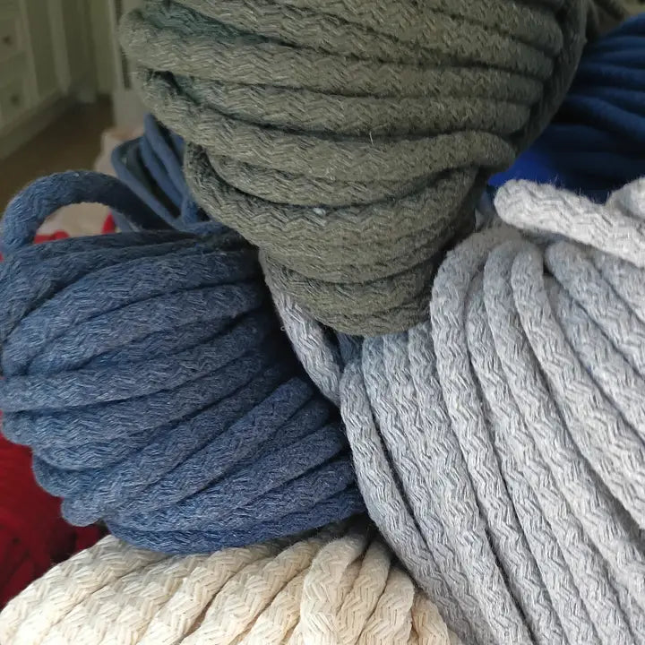 1/4" Braided Cotton Rope-Colour Options - 50 Yards Macrame