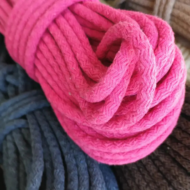 1/4" Braided Cotton Rope-Colour Options - 50 Yards Macrame