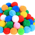 Pom Poms Balls - 25,000 Pcs (50 Packs x 500), 2cm (0.8") Assorted Colors Wholesale