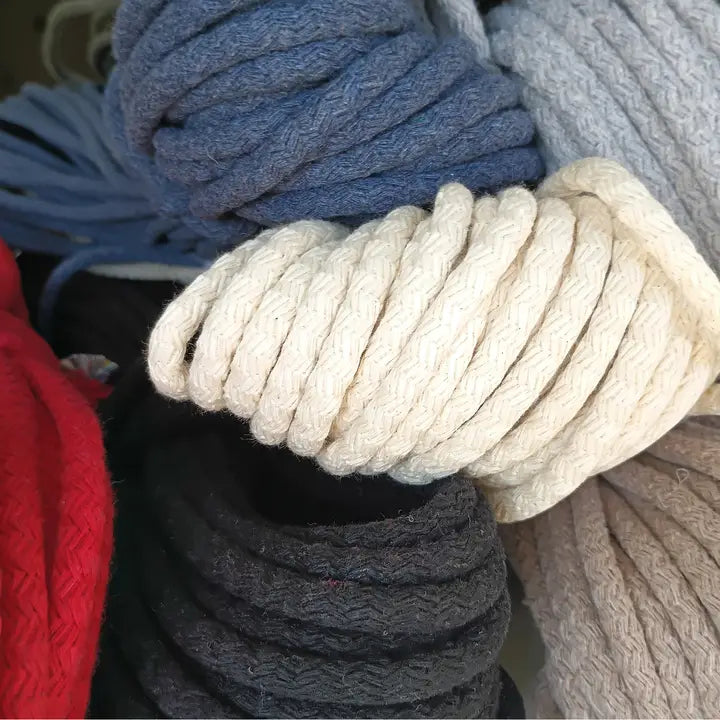 1/4" Braided Cotton Rope-Colour Options - 50 Yards Macrame