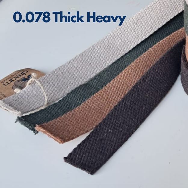 Natural- 1 Inch 10 Yards Heavy Cotton Webbing Strap